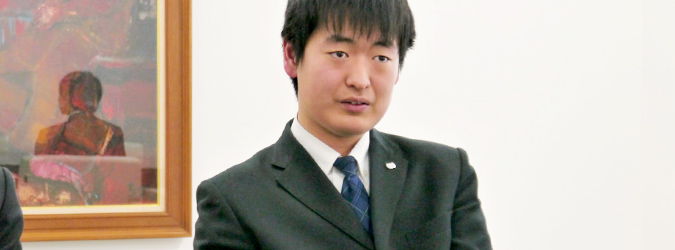 インターナショナルコース　高校2年生　徳光誠太さん