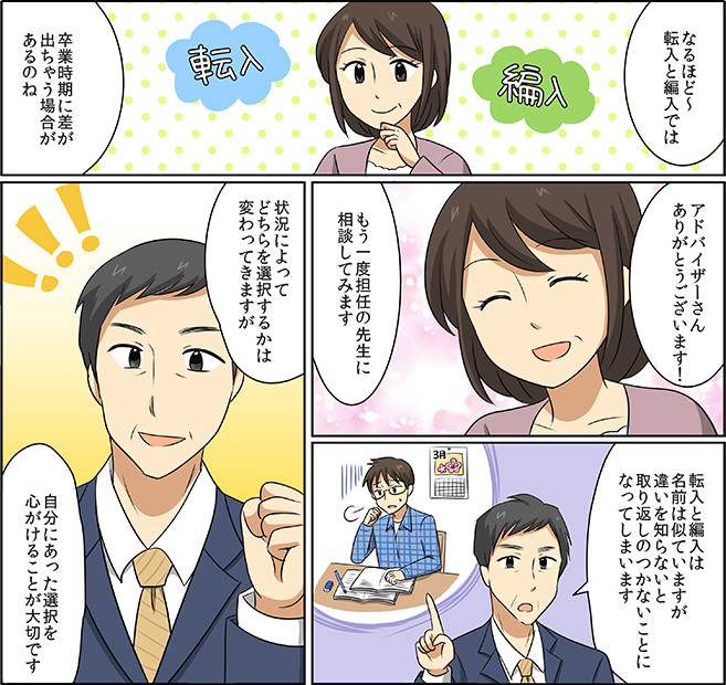 通信制高校の転入と編入の違いとは？